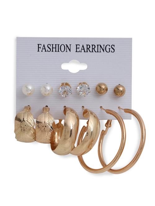 gold metal  earring - 18292028 - Very Small Image - 1