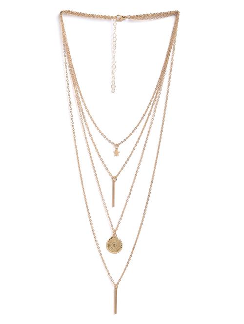 gold metal  necklace - 18292030 - Very Small Image - 1