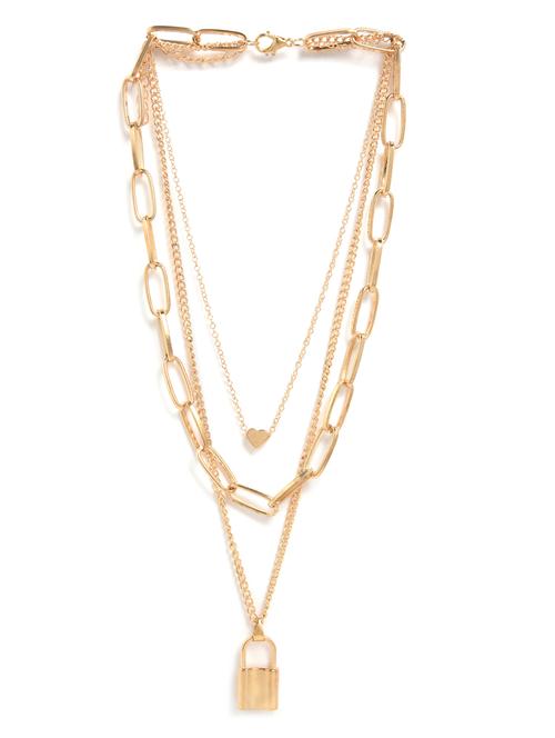 gold metal  necklace - 18292032 - Very Small Image - 1