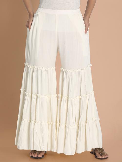 white solid sharara - 18292063 - Very Small Image - 1