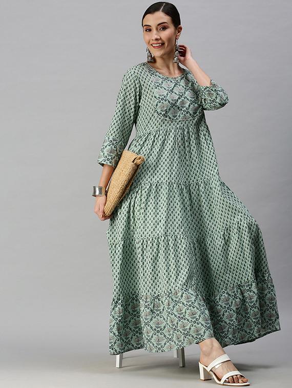 women's tiered kurta - 18292910 - Standard Image - 3