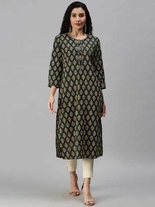 Women's Straight Kurta - 18292915 - Very Small Image - 1