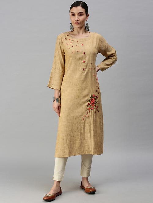 Women's Straight Kurta - 18292980 - Very Small Image - 1