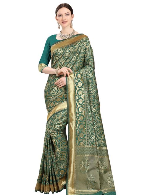 self design woven saree - 18293414 - Very Small Image - 1