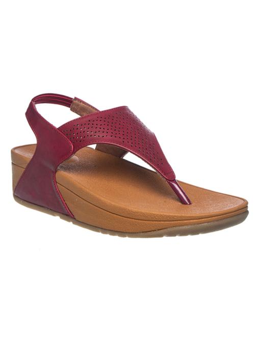 maroon synthetic sandals - 18294080 - Very Small Image - 1