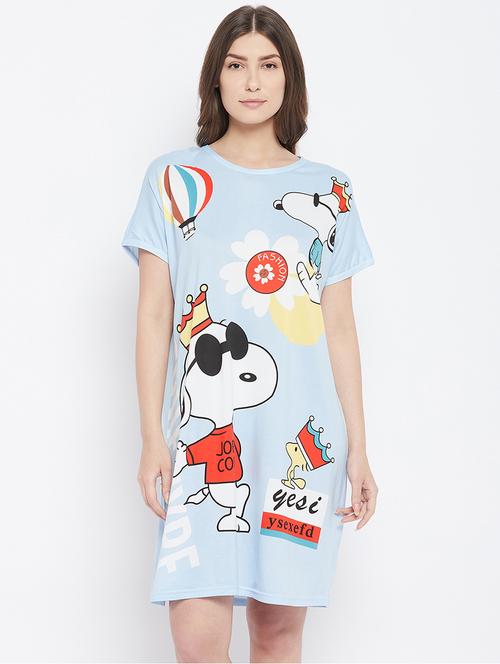 round neck printed sleepshirts - 18294259 - Very Small Image - 1