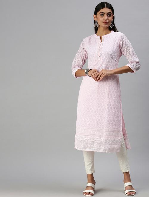 women's straight kurta - 18294528 - Very Small Image - 1