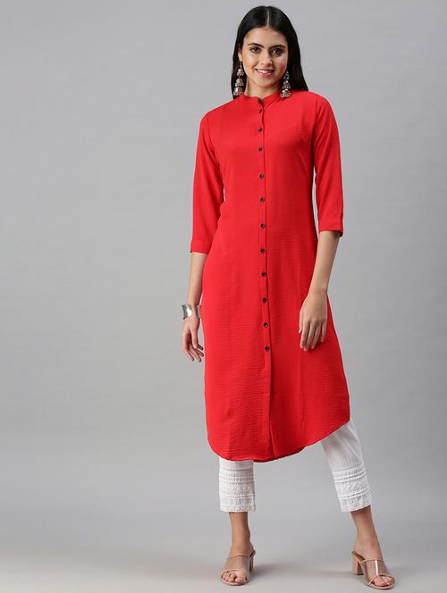 Women's Straight Kurta - 18294591 - Very Small Image - 1