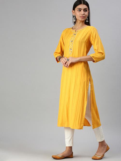 Women's Straight Kurta - 18294627 - Very Small Image - 1