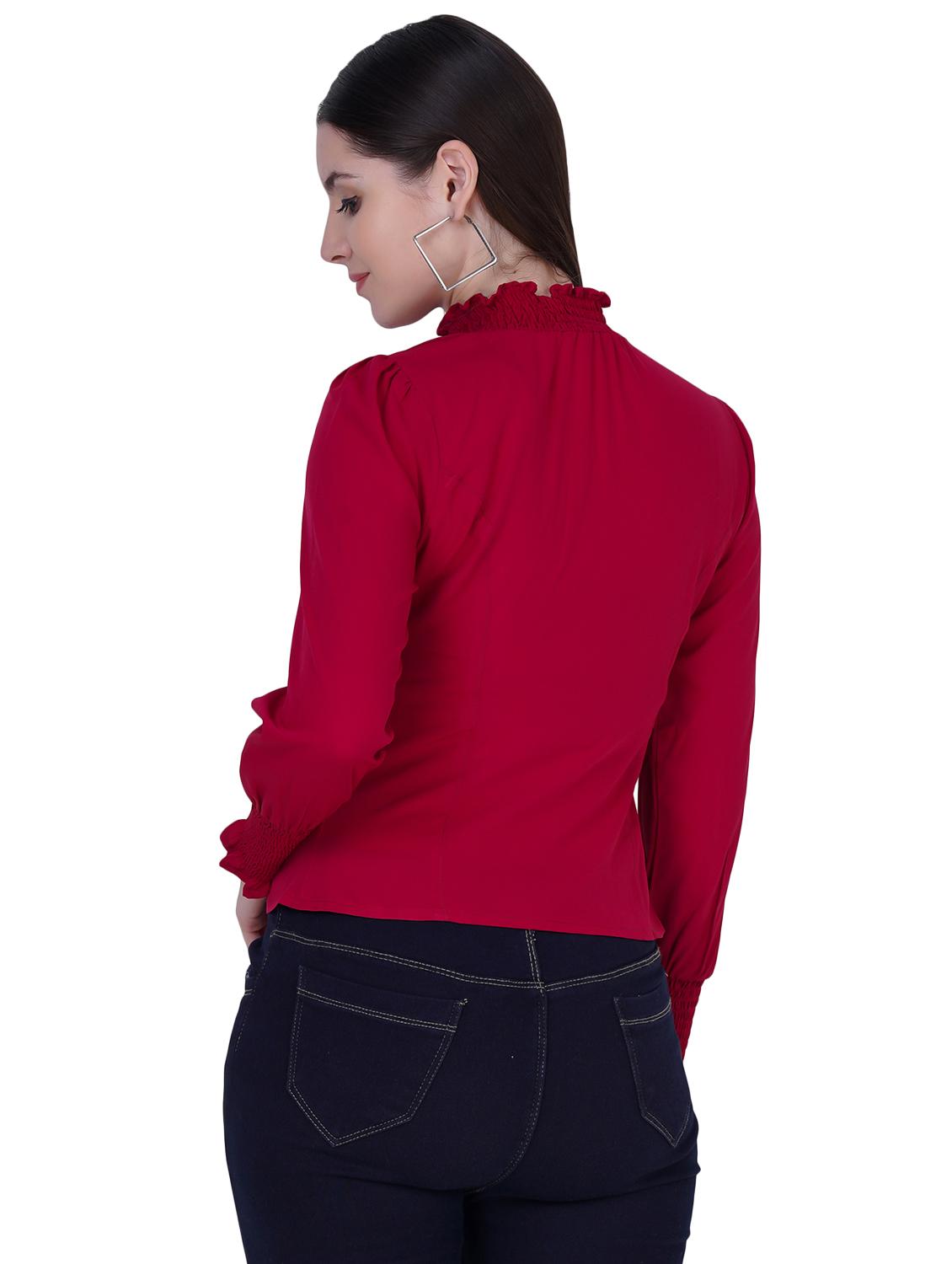 women's straight mock neck top - 18297518 - Standard Image - 2