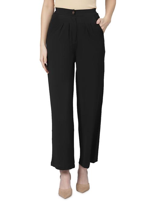 mid rise solid straight palazzo - 18297694 - Very Small Image - 1