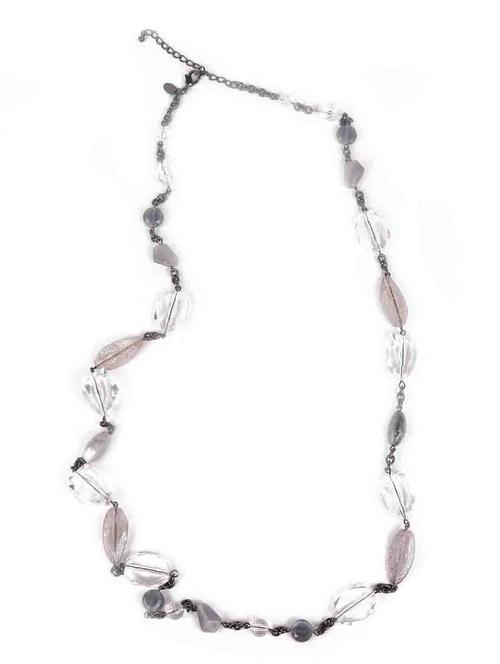 designer beaded necklace -grey - 18297906 - Very Small Image - 1