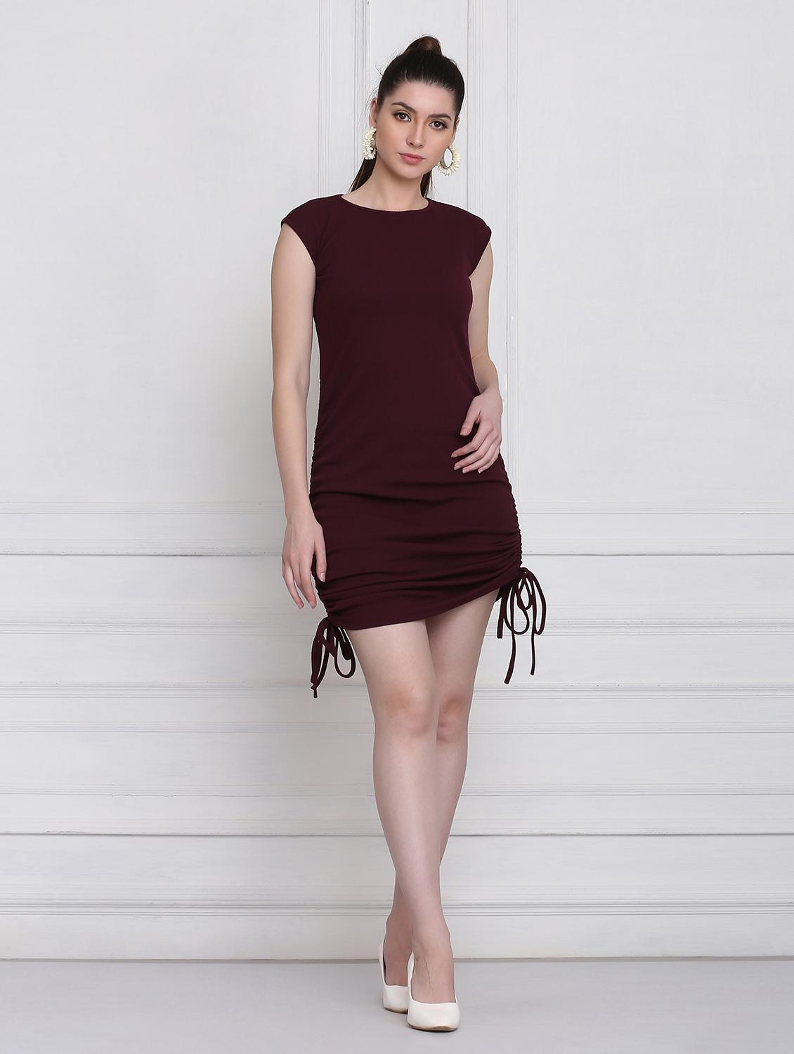 women's bodycon solid dress - 18298473 - Zoom Image - 4