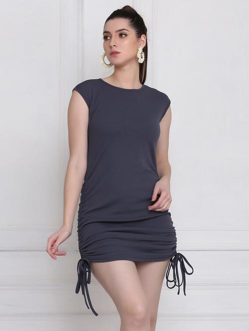 women's bodycon solid dress - 18298474 - Very Small Image - 1