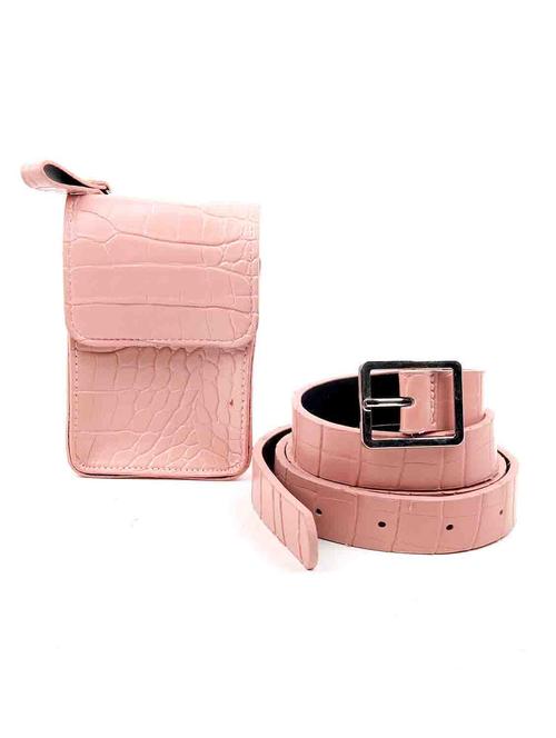 pink solid regular sling bag - 18299582 - Very Small Image - 1