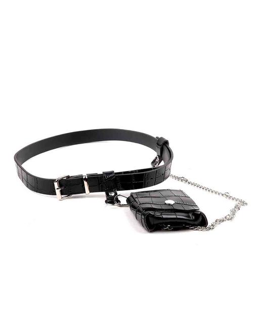 black solid belt bag - 18299584 - Very Small Image - 1