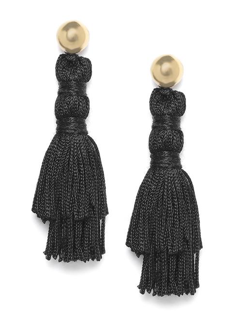 black rubber drop earring - 18299782 - Very Small Image - 1