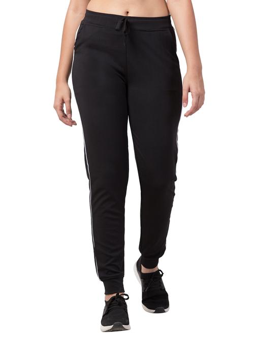 drawstring waist solid track pant - 18300369 - Very Small Image - 1