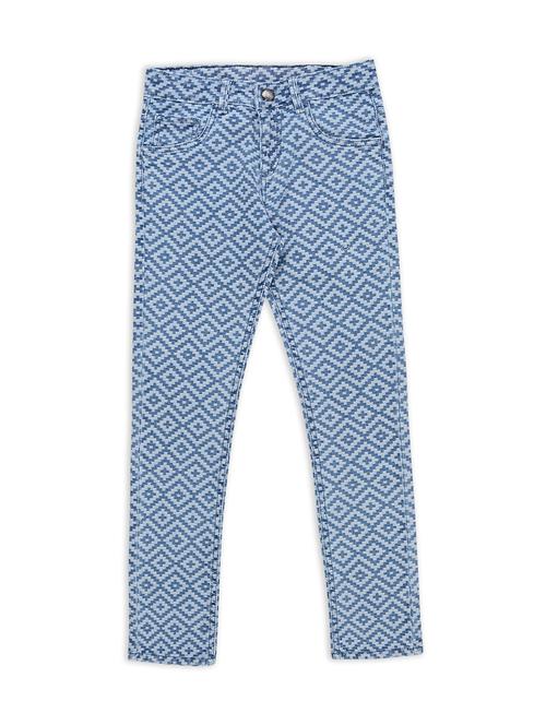 blue printed jean - 18300903 - Very Small Image - 1