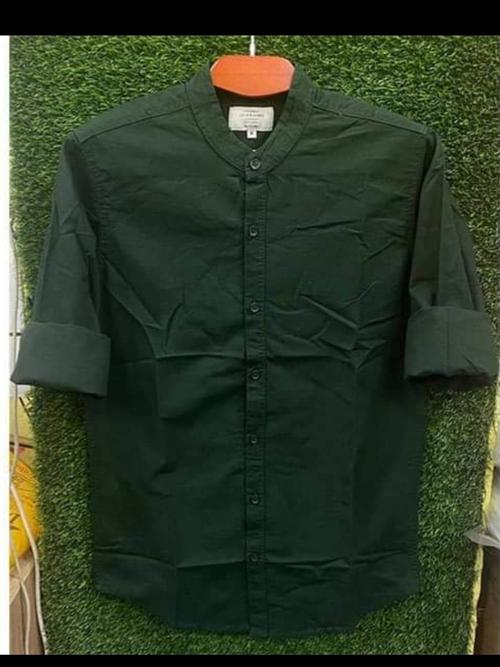 men's casual shirt green color  - 18301667 - Very Small Image - 1