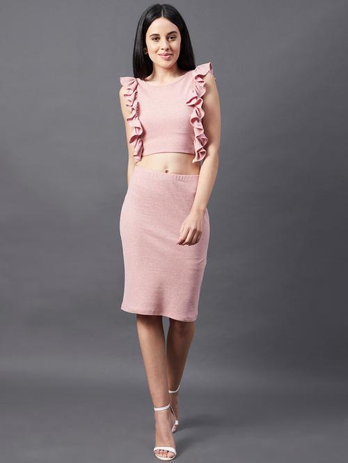 frill detail top with skirt set - 18301753 - Very Small Image - 1