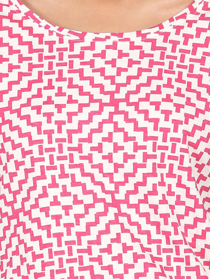 women's all over print round neck t-shirt - 18301831 - Zoom Image - 5