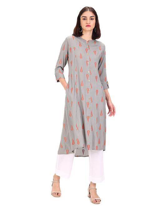 women's a-line kurta - 18302006 - Very Small Image - 1