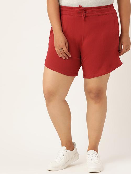 drawstring waist plus short - 18302507 - Very Small Image - 1