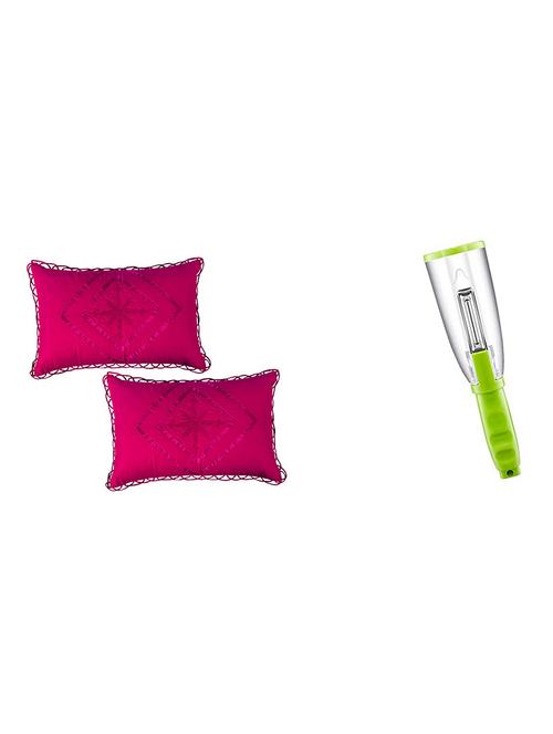 style maniac exclusive high quality kundle quilted _embroidary_ pillow cover with assorted color multi peeler for kitchen - 18304029 - Very Small Image - 1