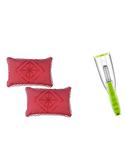style maniac exclusive high quality kundle quilted _embroidary_ pillow cover with assorted color multi peeler for kitchen - 18304033 - Very Small Image - 1