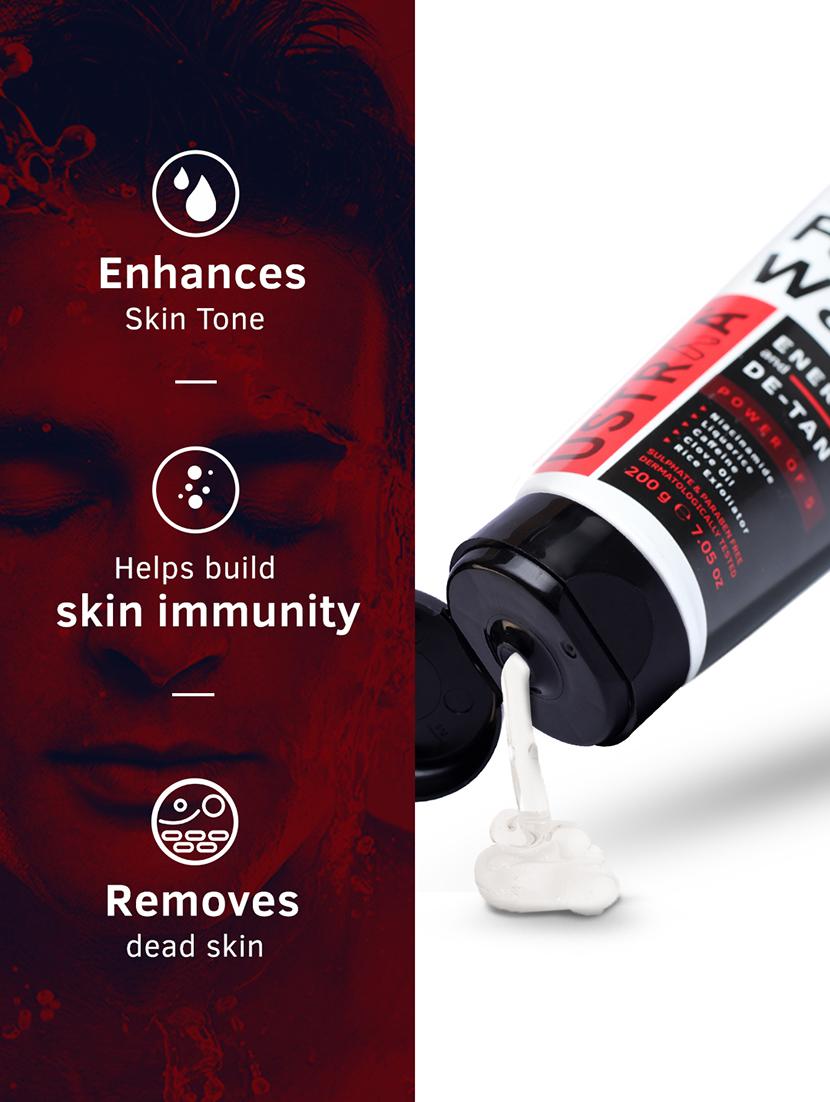 ustraa power face wash energize and de-tan - 200g - 18304095 - Zoom Image - 4