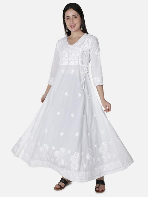 women's angrakha kurta - 18304840 - Very Small Image - 1
