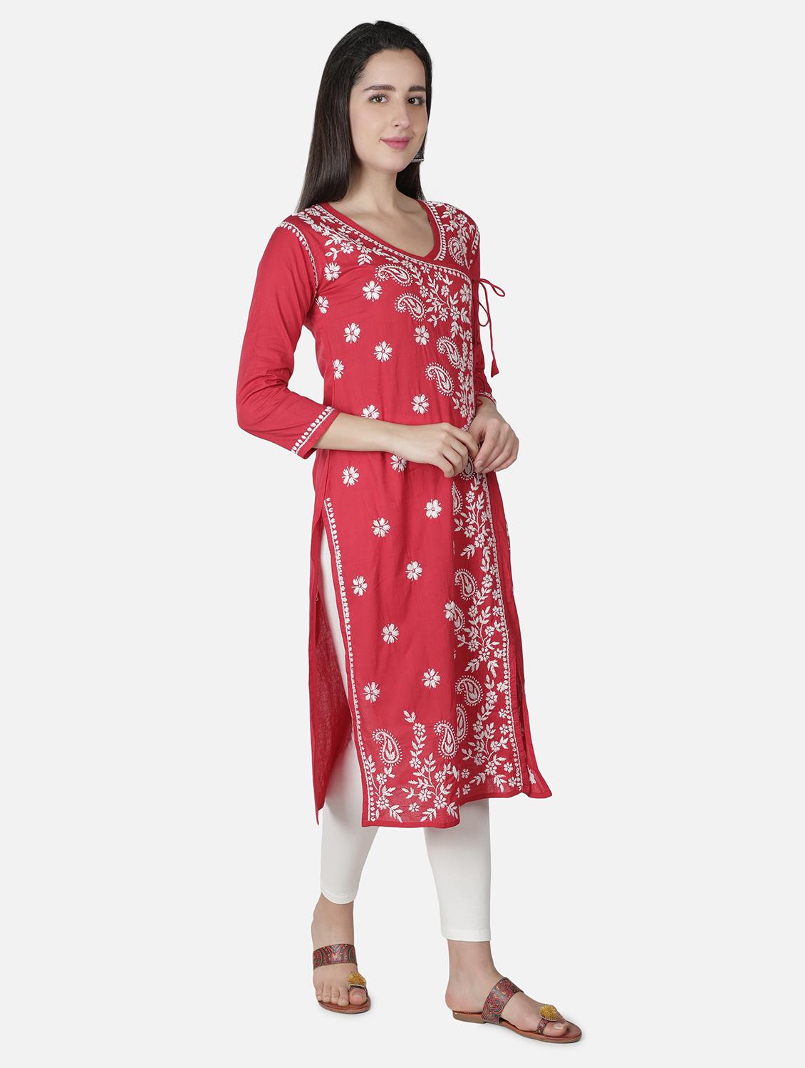 women's angrakha kurta - 18304847 - Standard Image - 2