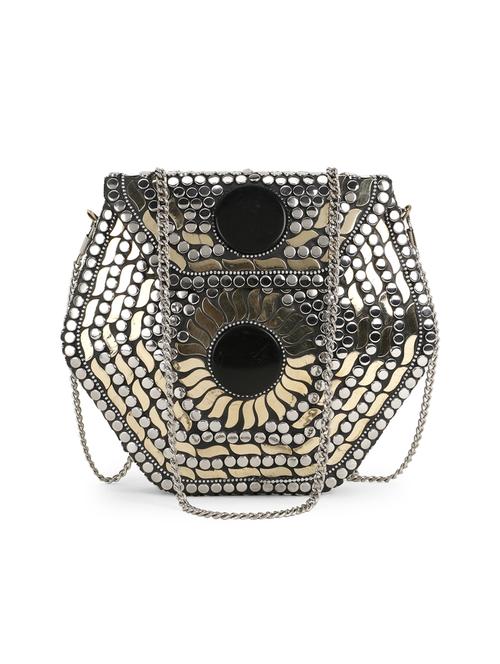 silver embellished box clutch - 18305595 - Very Small Image - 1