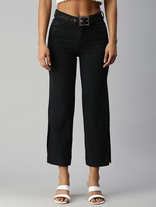 women's plain straight fit jeans - 18306507 - Very Small Image - 1