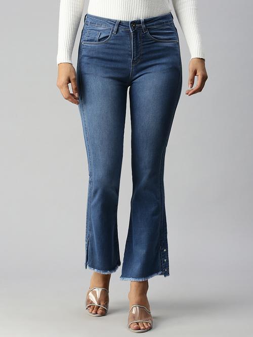 women's plain bootcut jeans - 18306579 - Very Small Image - 1