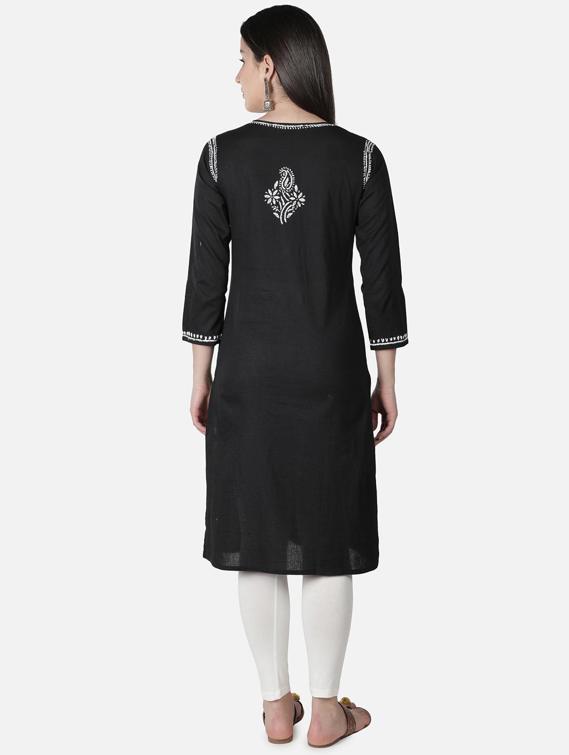 women's straight kurta - 18306937 - Standard Image - 2