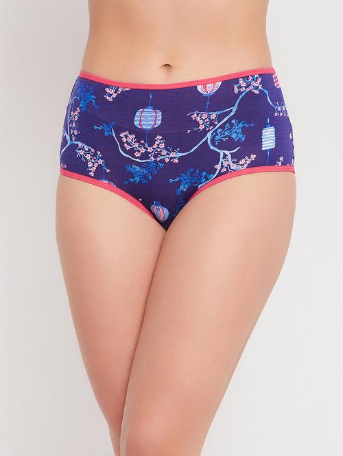blue printed hipster panty - 18307270 - Very Small Image - 1