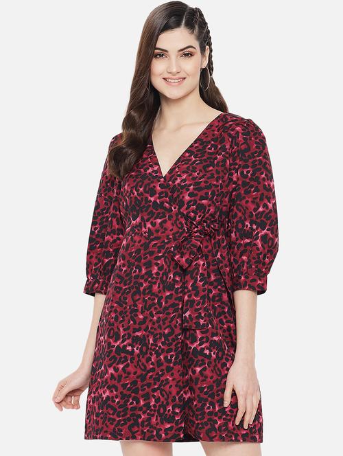 women's wrap polka dots dress - 18307965 - Very Small Image - 1