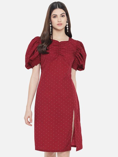 women's  polka dots dress - 18307972 - Very Small Image - 1