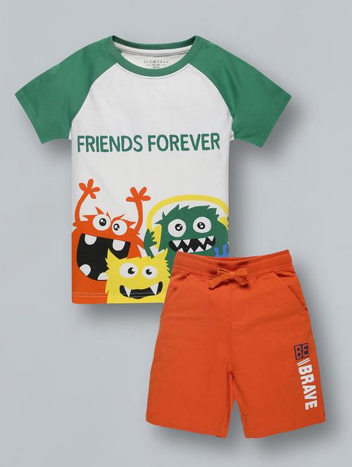 boys printed shorts set - 18308062 - Very Small Image - 1