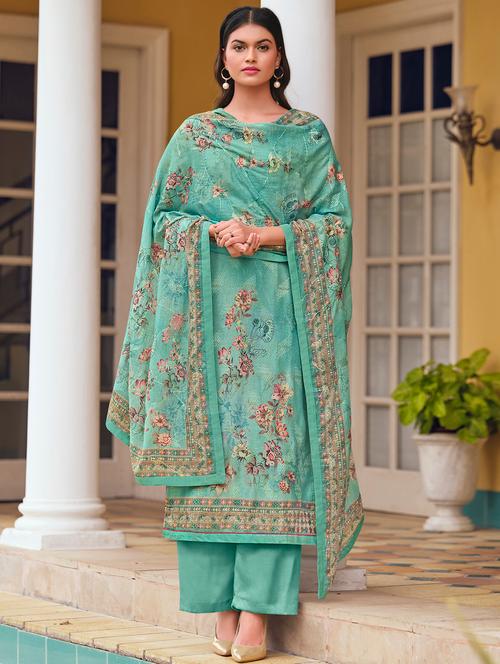 embroidered  palazzo suit   - 18308298 - Very Small Image - 1