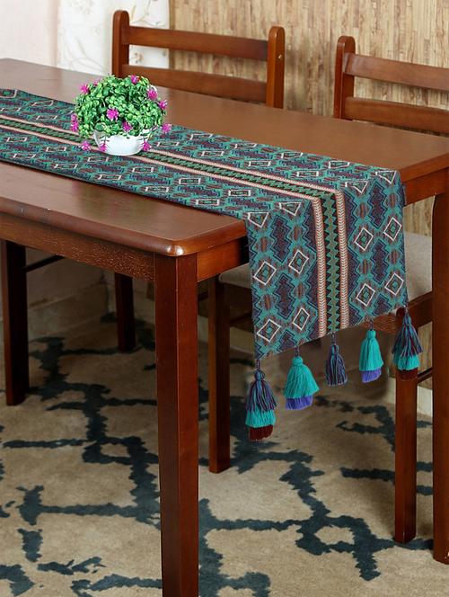mezposh's tribal ethnic motifs sea green table runner - 18308690 - Very Small Image - 1