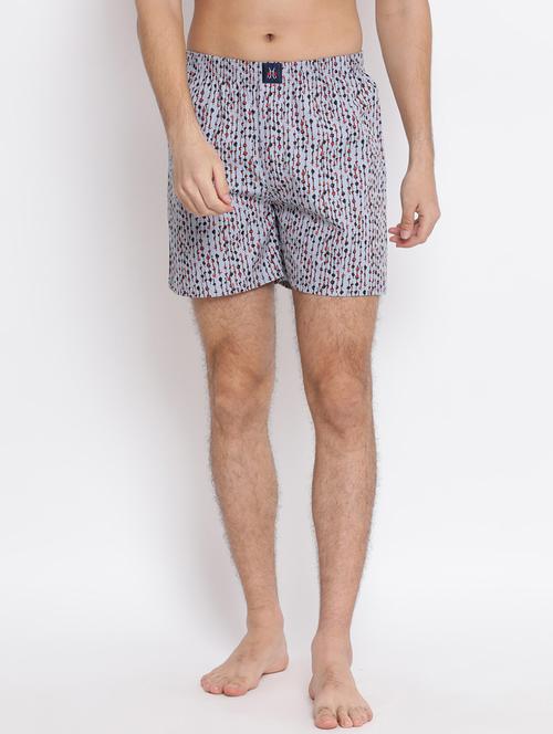 grey printed boxer short - 18308749 - Very Small Image - 1