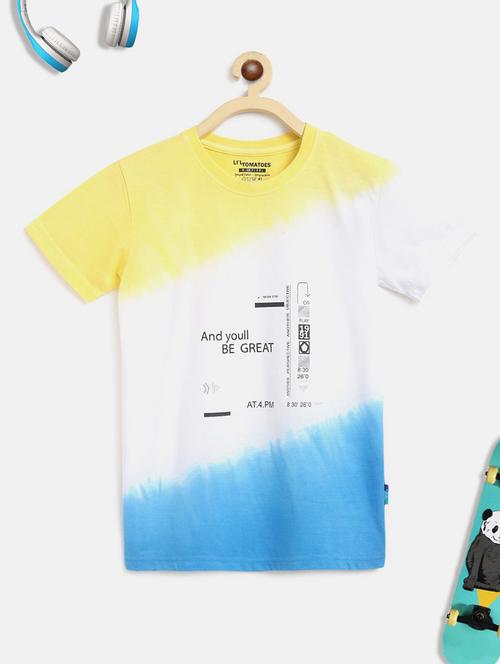 yellow printed t-shirt - 18309149 - Very Small Image - 1