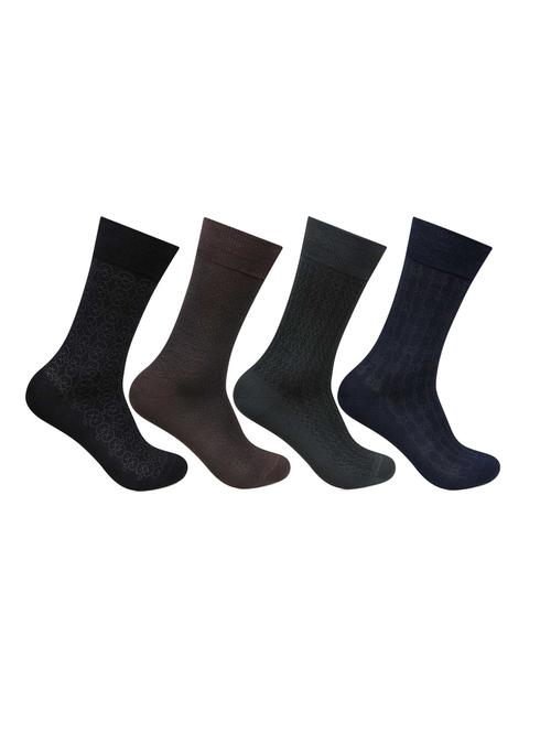 men pack of 4 printed above ankle length socks - 18309183 - Very Small Image - 1
