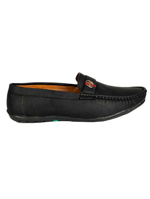 black synthetic & mesh slip on moccasins - 18309244 - Very Small Image - 1
