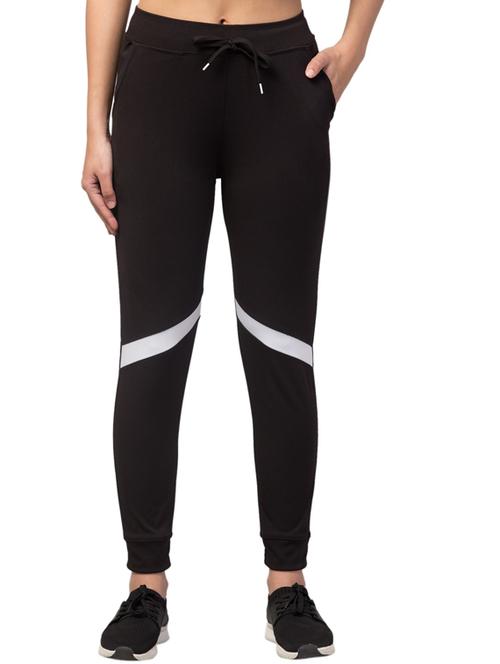 drawstring waist solid track pant - 18310815 - Very Small Image - 1