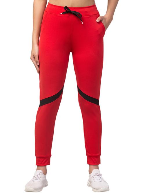 drawstring waist solid track pant - 18310816 - Very Small Image - 1