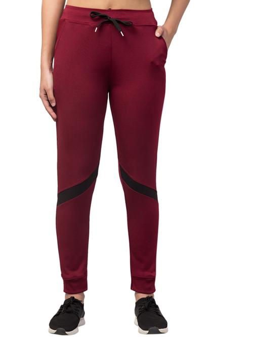 drawstring waist solid track pant - 18310826 - Very Small Image - 1